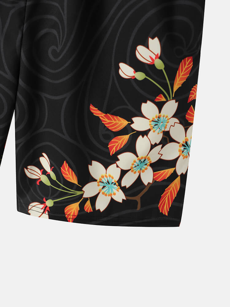 Cherry Kimono Two-Piece Set