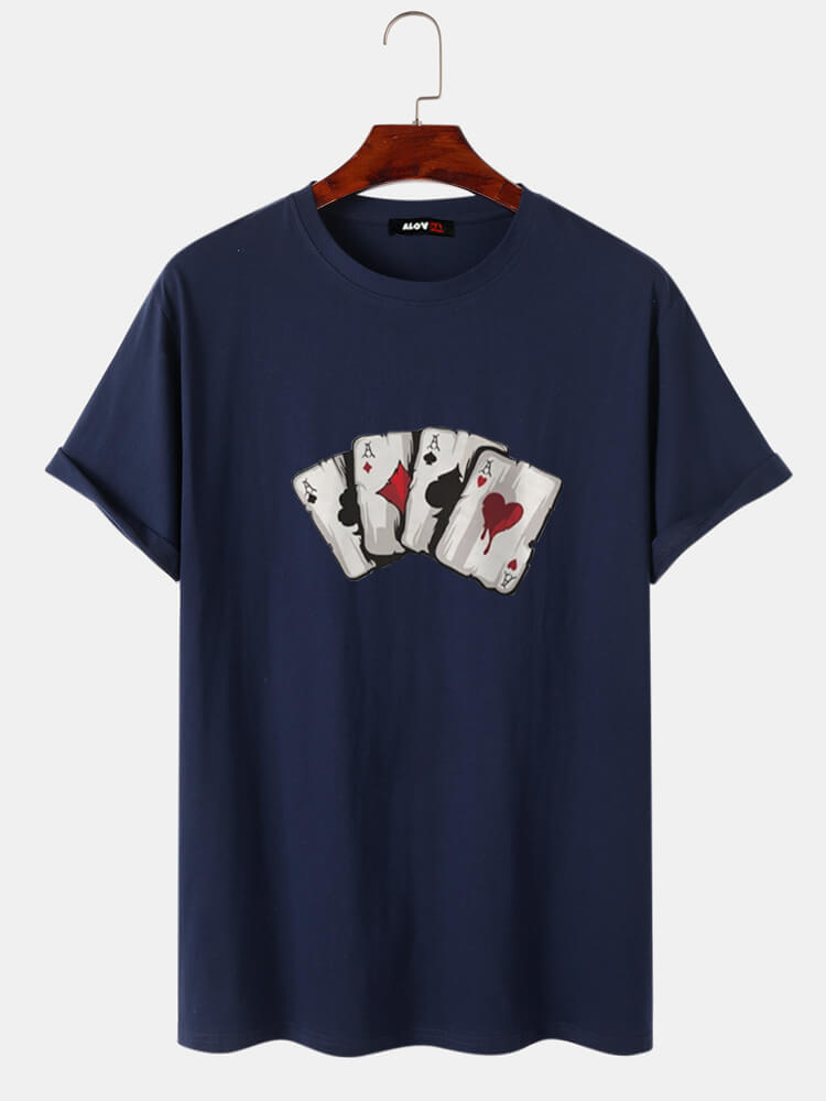 Playing Cards Cotton T-Shirt