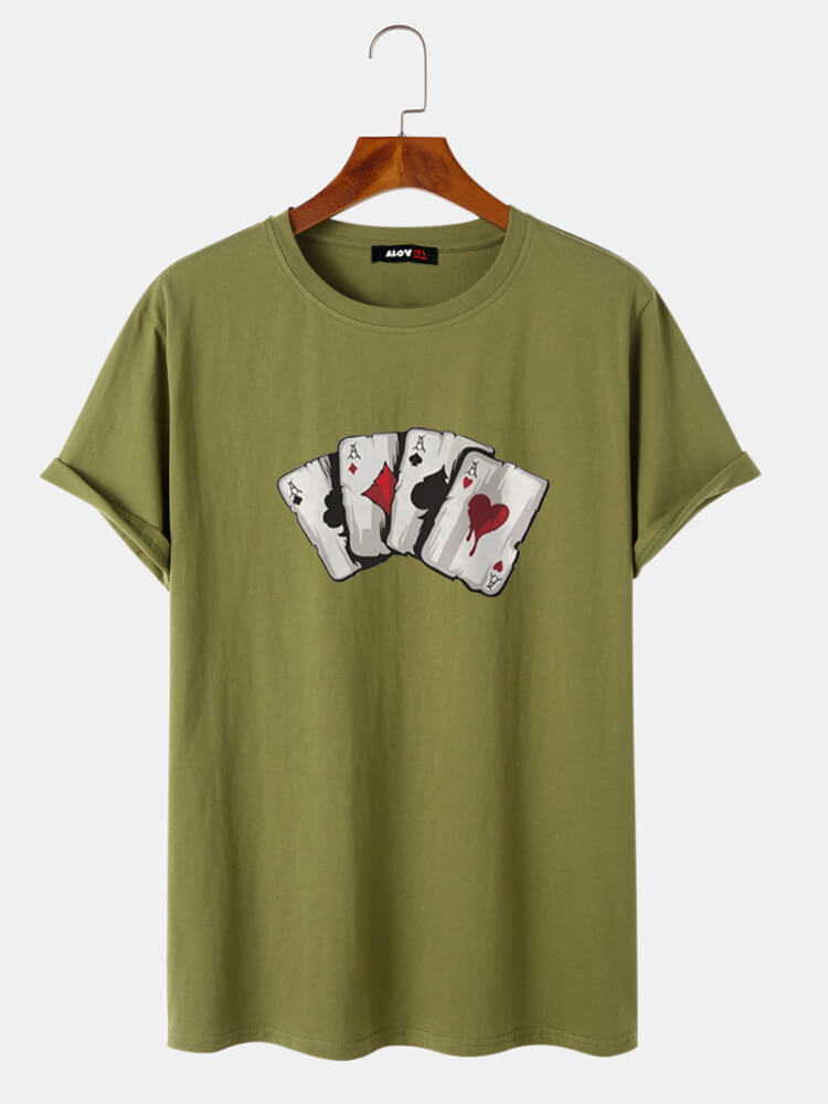 Playing Cards Cotton T-Shirt