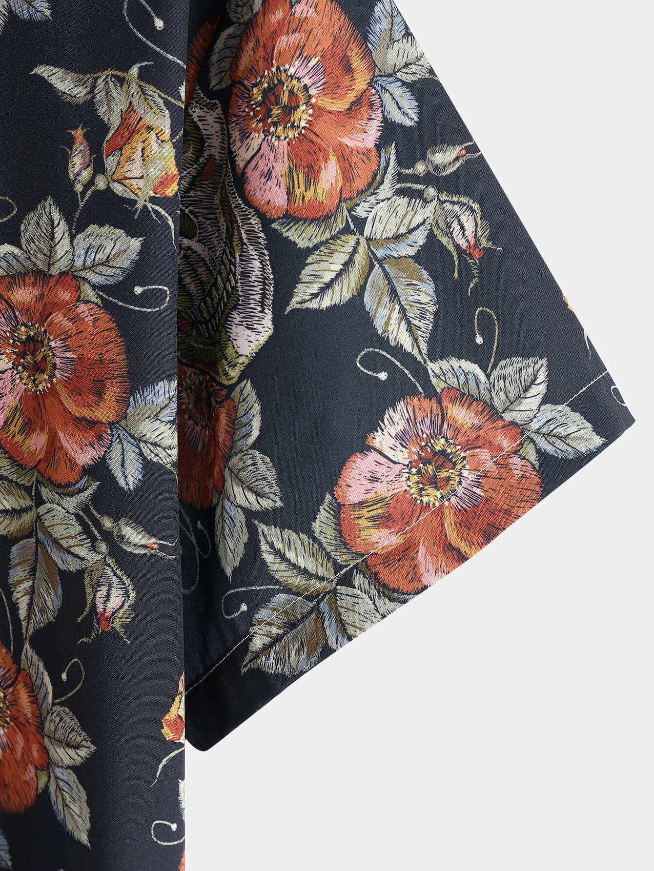 Rose Skull Print Shirt