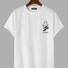 100% Cotton Halloween Skateboard Cool Ghost Print T-Shirt