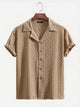 Hollow Out Diamond Texture Shirt