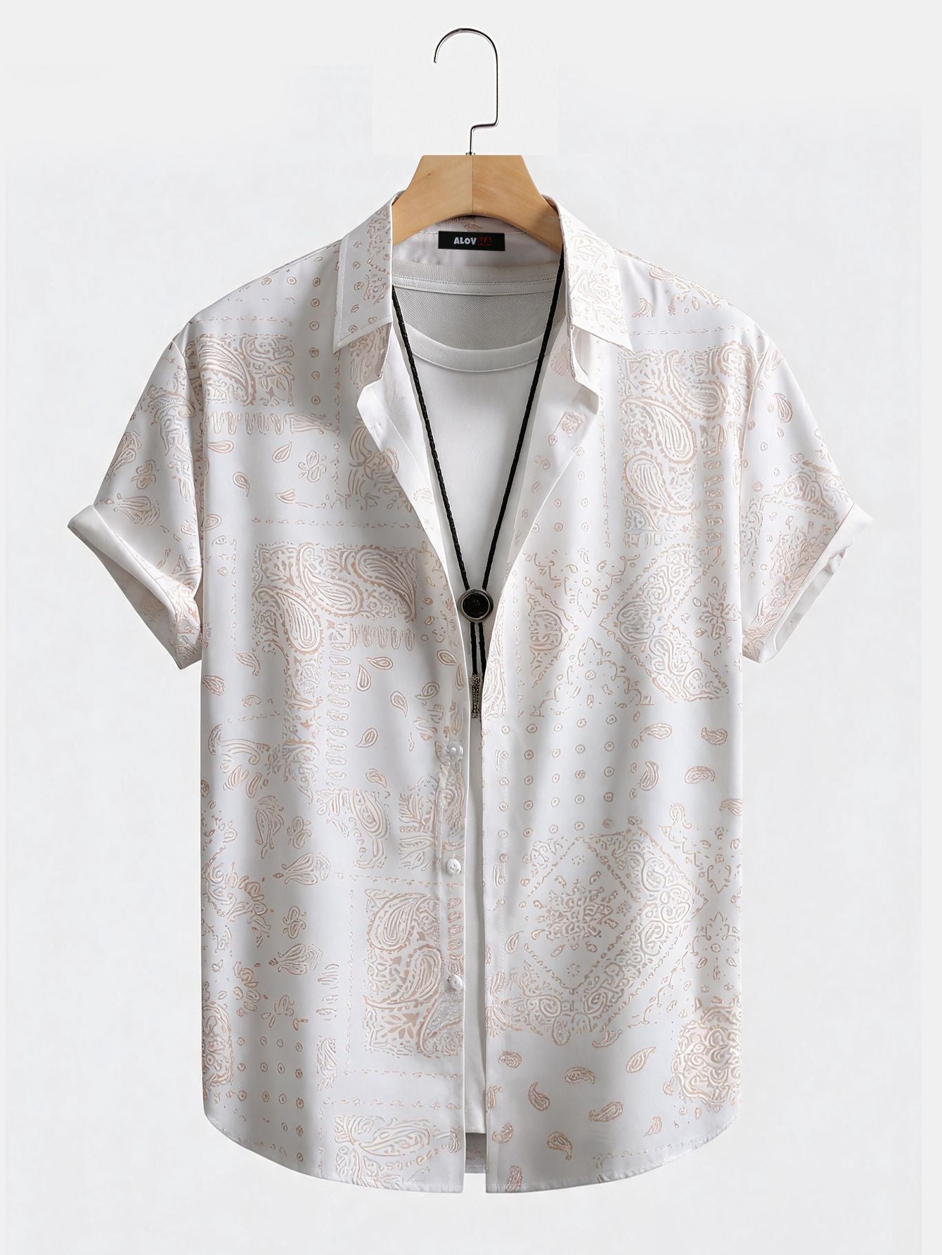 Paisley Print Short Sleeve Shirt