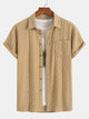 Embossed Textured SleeveBrown Casual Shirt