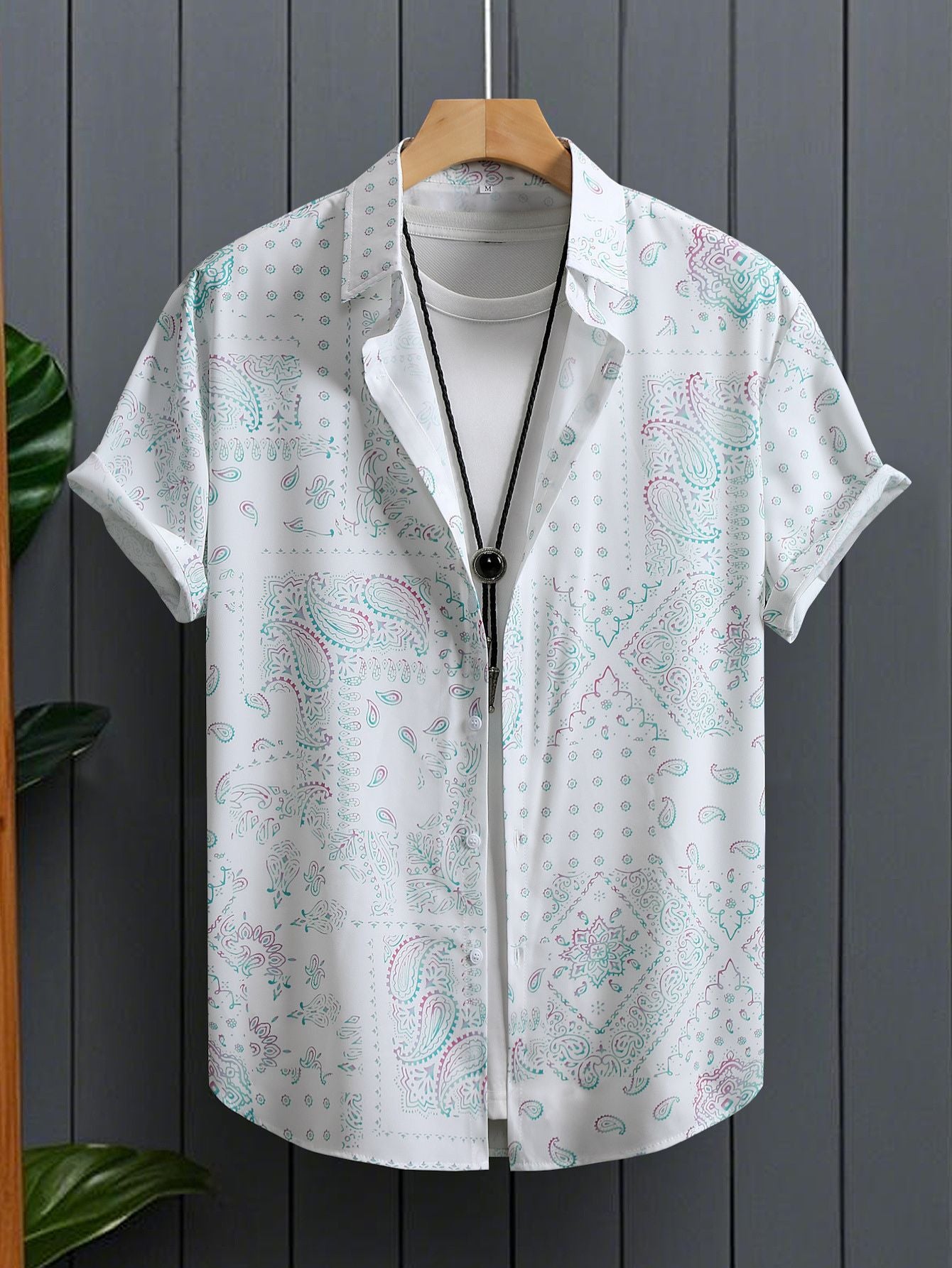 Paisley Print Short Sleeve Shirt