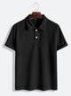 Black Knitted Textured With Lapel Collar