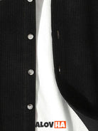 Casual Long Sleeve Color Block Corduroy Shirt