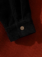 Casual Patchwork Corduroy Long-Sleeve Hoodie
