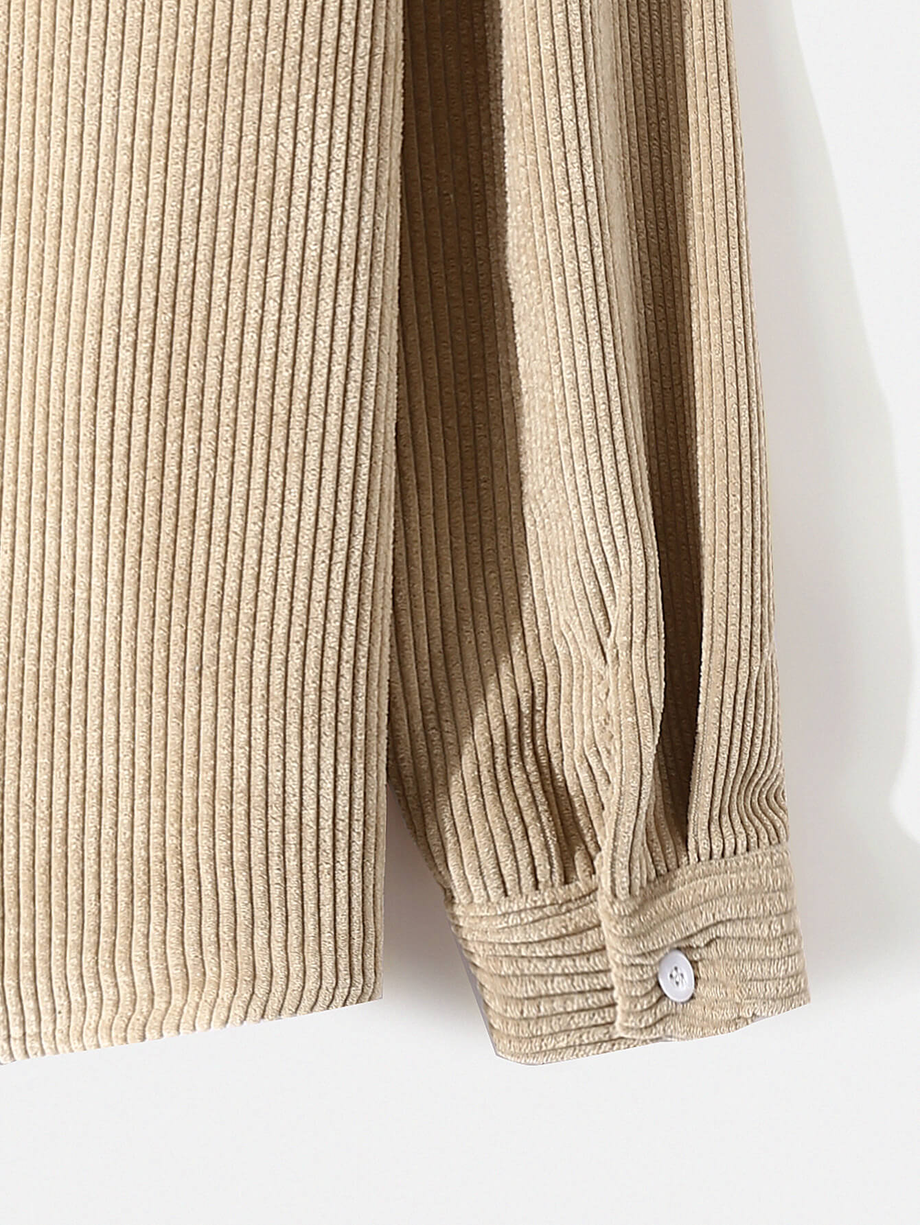 Casual Solid Color Corduroy Lapel ShirtCasual Solid Color Corduroy Lapel Shirt