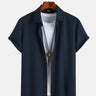 Casual Solid Stripe Shirt