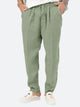 Solid Color Cotton Linen Trousers