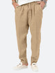 Solid Color Cotton Linen Trousers