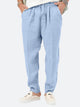 Solid Color Cotton Linen Trousers