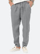 Solid Color Cotton Linen Trousers