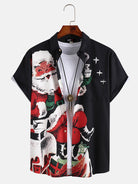 Christmas Santa Claus Print Shirt