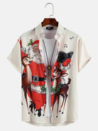 Christmas Santa Print Shirt