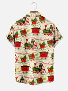 Christmas Train Lapel Shirt