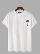 Coconut Palm Print Cotton T-Shirt