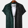 Contrast Hawaiian Rose Jacquard Shirt