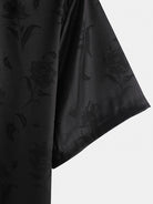 Contrast Hawaiian Rose Jacquard Shirt
