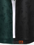 Contrast Hawaiian Rose Jacquard Shirt