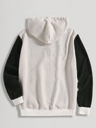 Corduroy Patchwork Pocket Button Hoodie