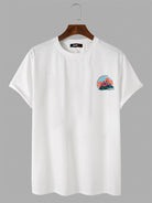 Cotton Solid Graphic T-Shirt