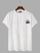 Cotton Solid Graphic T-Shirt
