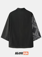 Ethnic Cashew Nut Flower Element Kimono Two Sets