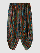 Ethnic Stripe Print Kimono Set