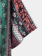 Ethnic Striped Floral Shirt
