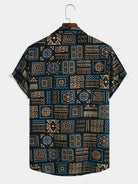 Ethnic Totem Lapel Shirt