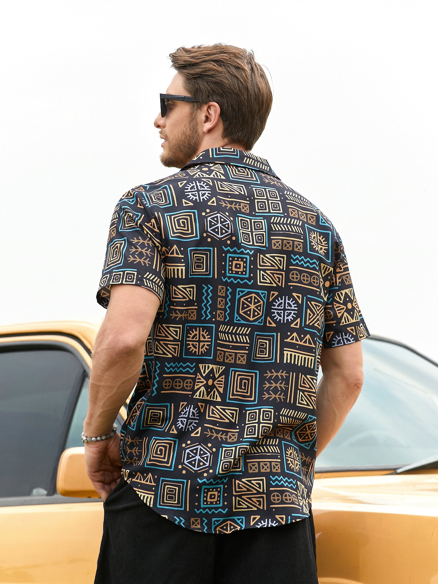 Ethnic Totem Lapel Shirt
