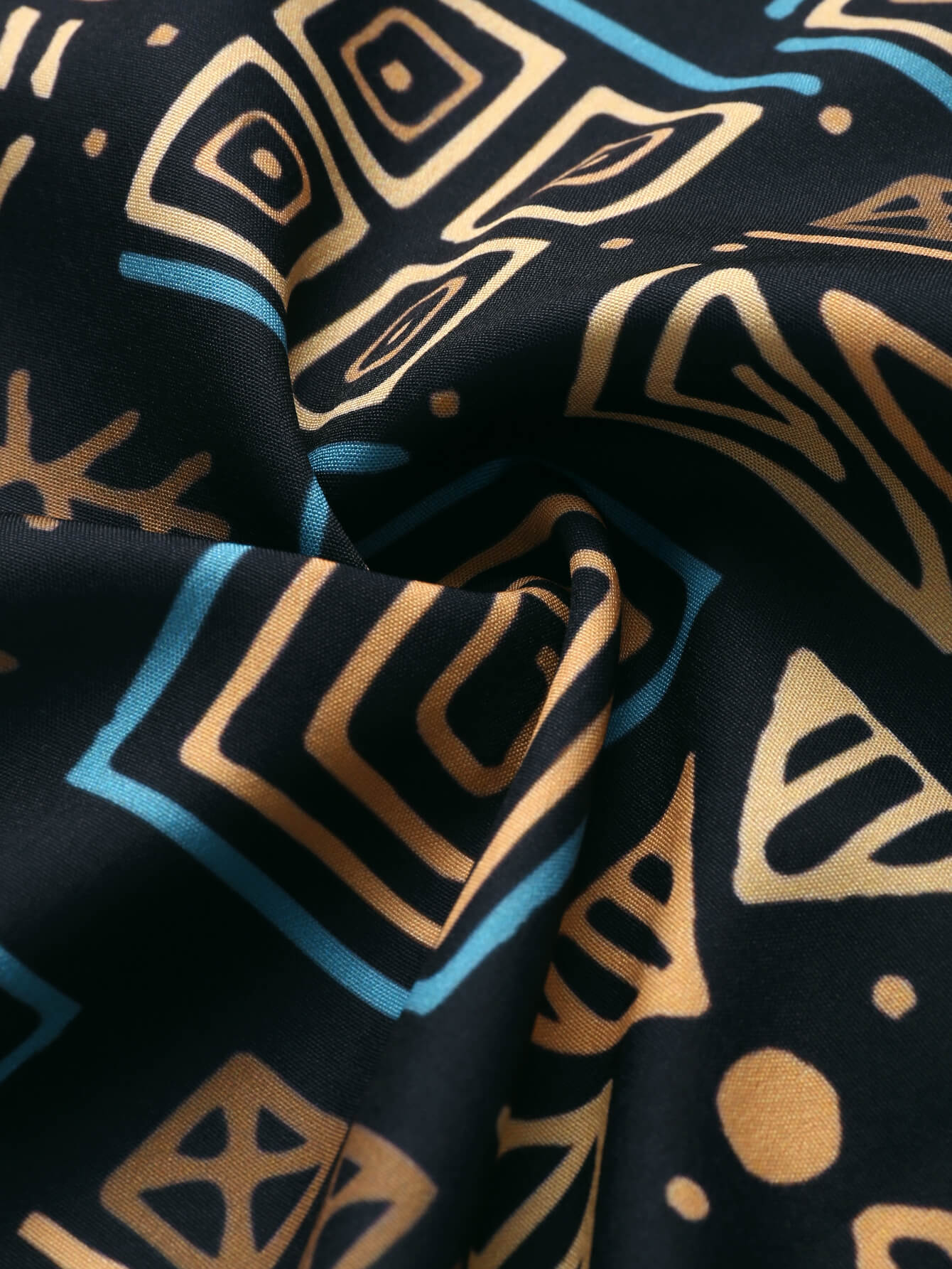 Ethnic Totem Lapel Shirt