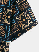Ethnic Totem Lapel Shirt