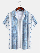 Ethnic Totem Paisley Lapel Shirt