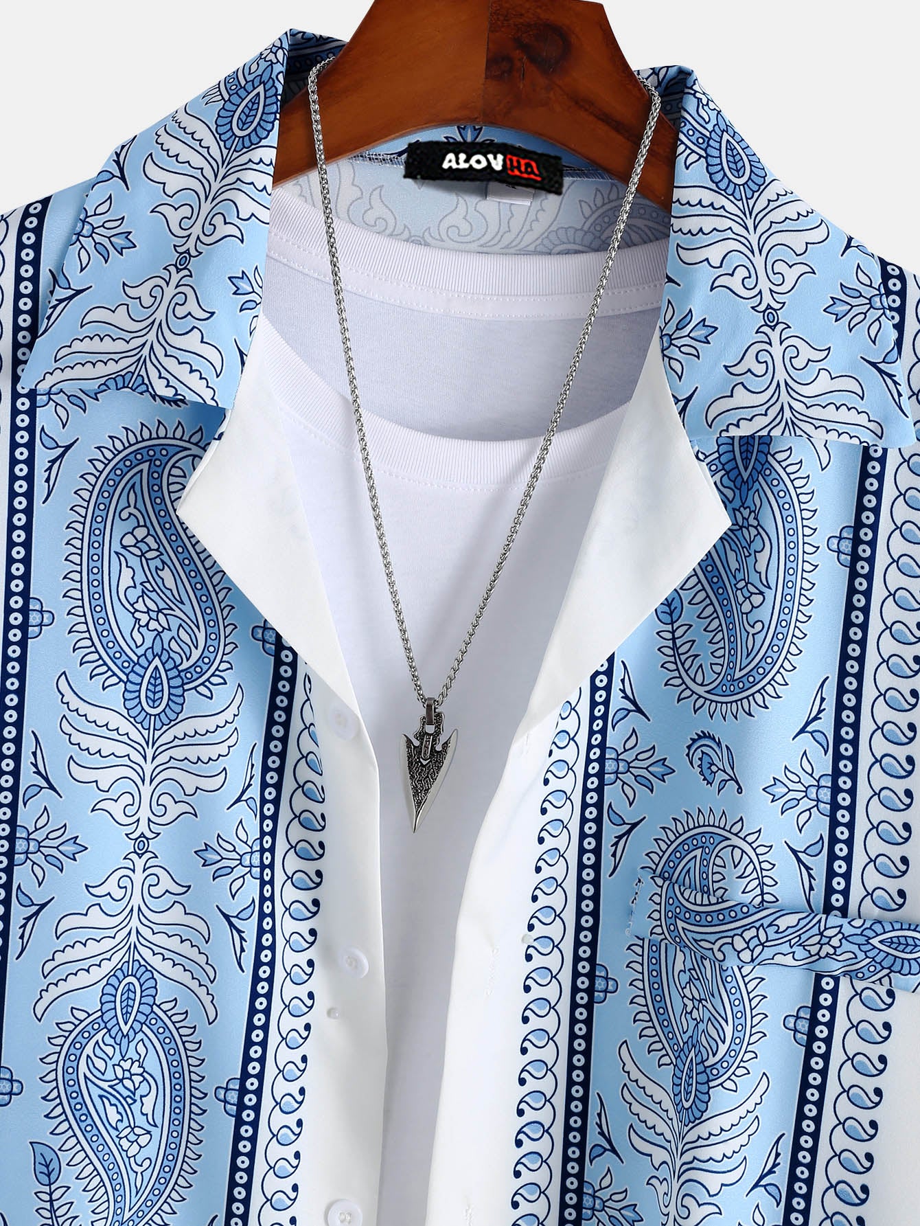 Ethnic Totem Paisley Lapel Shirt