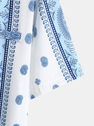 Ethnic Totem Paisley Lapel Shirt
