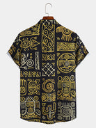 Ethnic Totem Retro Print Shirt