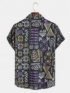 Ethnic Totem Retro Print Shirt