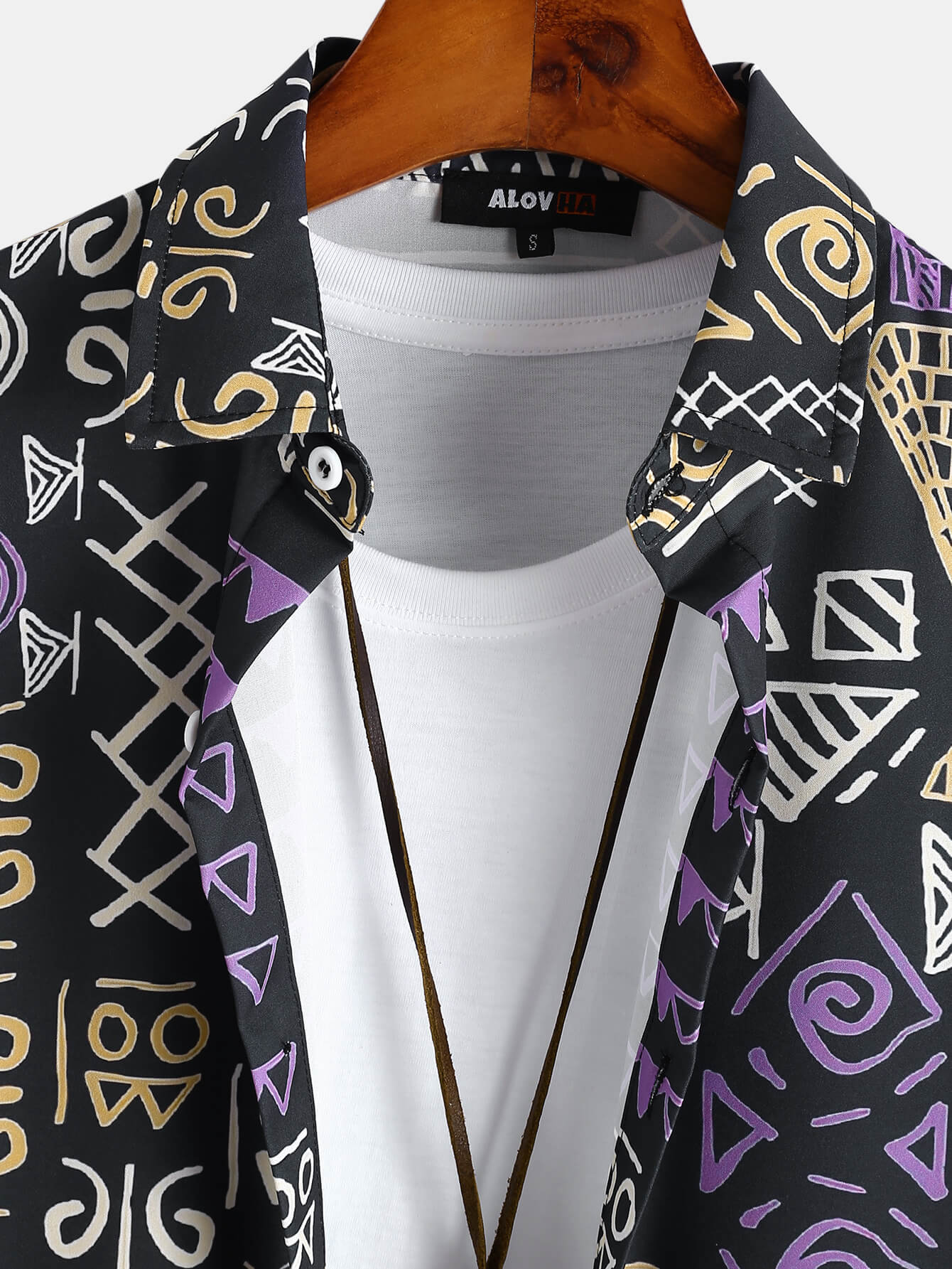 Ethnic Totem Retro Print Shirt