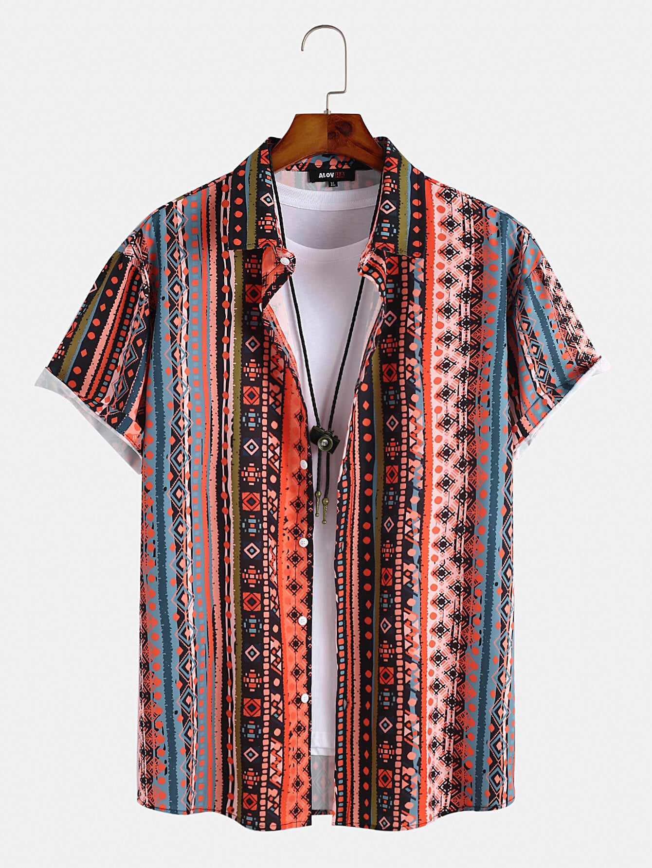  Stripe Print Shirt