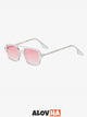 Fashion Square Frame Polarized Sunglasses