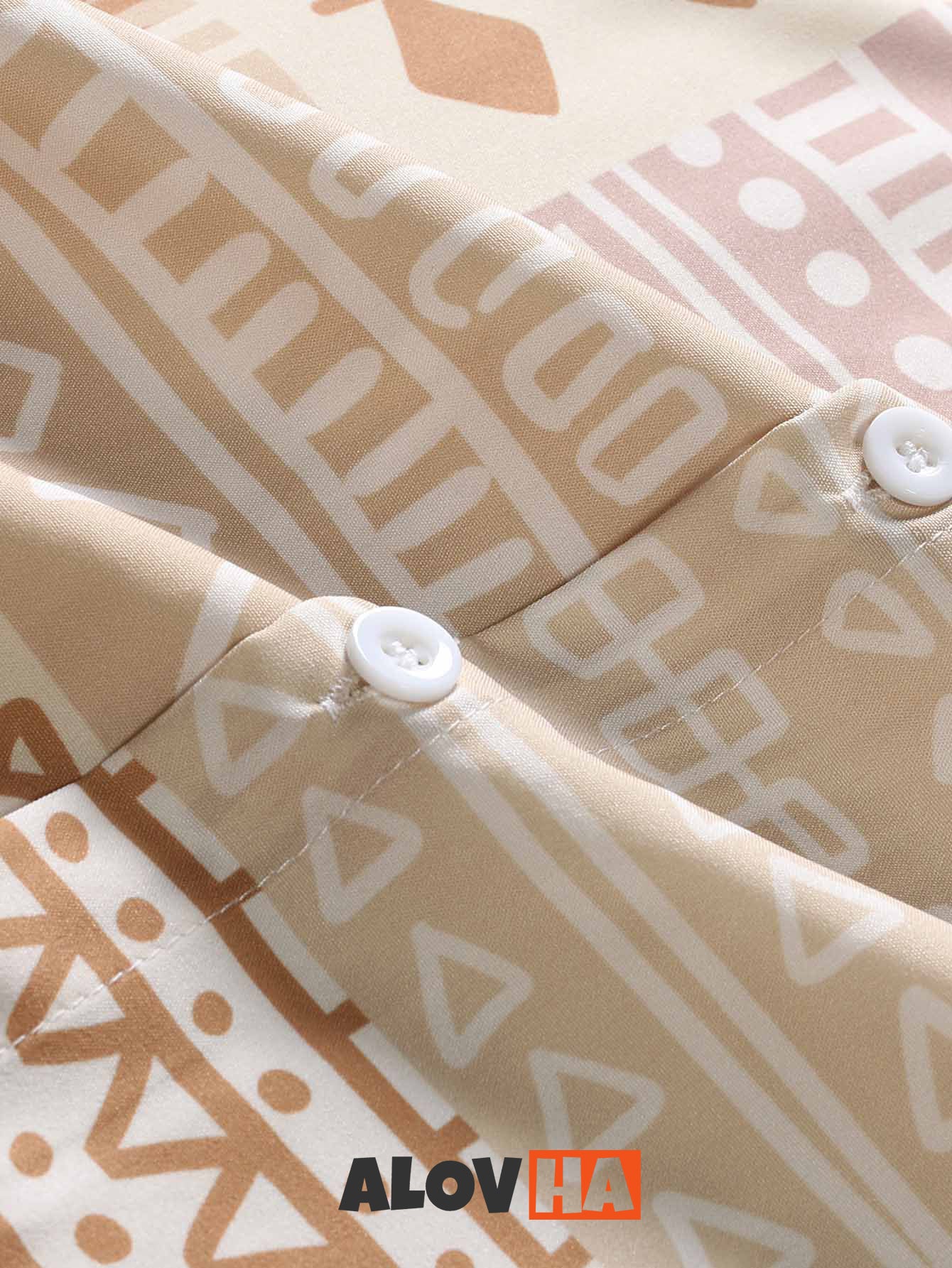 Geometric Irregular Pattern Shirt