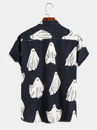Halloween Cute Spooky Ghost Print Shirt