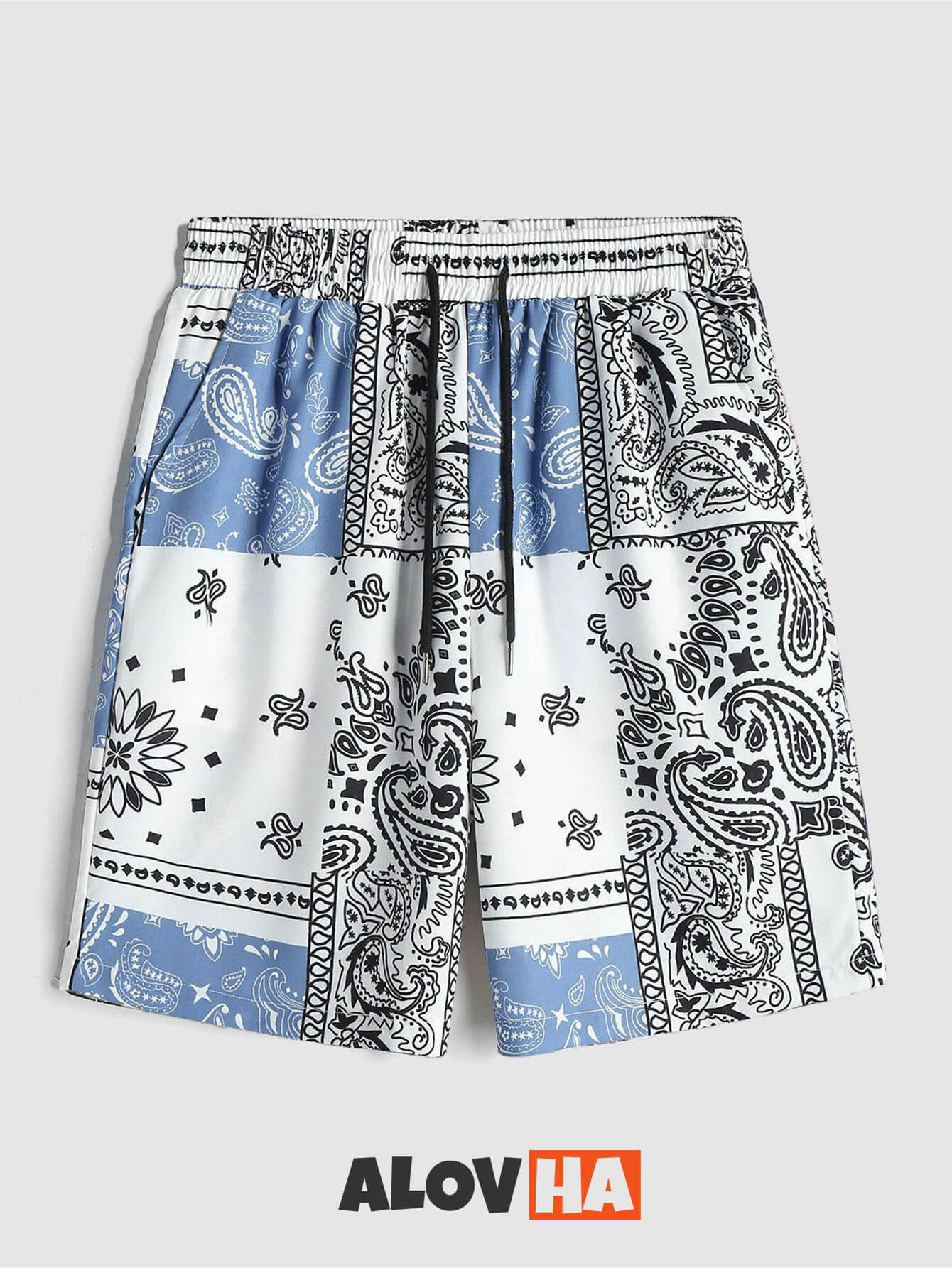 Hawaiian Shirt Paisley Casual Two-Piece Set