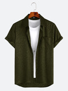 Jacquard Leopard Print Shirt