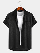 Jacquard Leopard Print Shirt