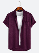 Jacquard Leopard Print Shirt
