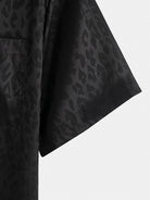 Jacquard Leopard Print Shirt
